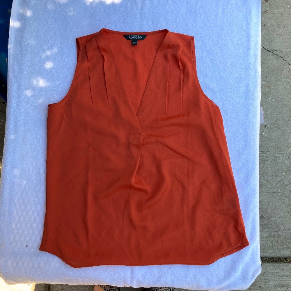Ralph Lauren Lightweight Sleeveless Blouse, Size 4